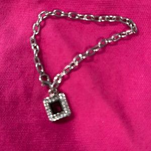 Cc charm bracelet silver tone fashion design new